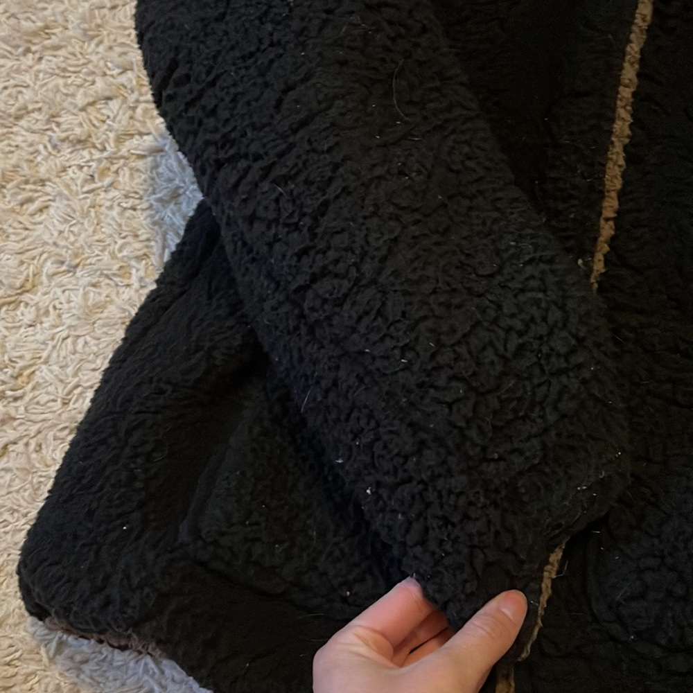 Fuzzy Teddy Bear Reversible Jacket - image 3